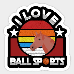 I love ballsports Sticker